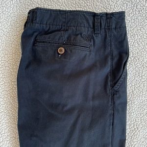 American Eagle Men’s Original Straight Flat Front Navy Blue Pants, Size 32 x 36